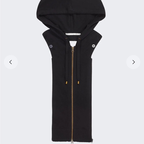Veronica Beard Accessories - NEW NWT Veronica Beard Cashmere Hoodie Black 00-14 & Cuffs